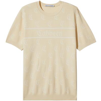 【LOGO提花】卡宾男装休闲短袖T恤夏季时尚舒适潮流上衣