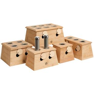 艾灸盒随身家用艾炙器具罐肚子腹部通用全身艾条盒子非工具固定