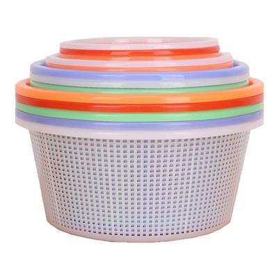 圆形塑料沥水加高小篮子