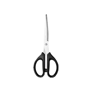 得力剪刀小号锋利小剪刀大号办公用学生手工剪纸无尖圆头不锈钢厨房家用剪子中号裁缝裁布工业多功能便携裁剪