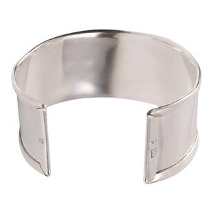 ENSAGE Wide Cuff 宽边手镯 925纯银手工原创设计师小众质感中性X