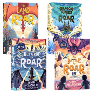 现货 咆哮之地4册 英文原版小说 The Land of Roar 重返咆哮之地咆哮之战龙骑士 青少年英语阅读奇幻故事书 Jenny McLachlan