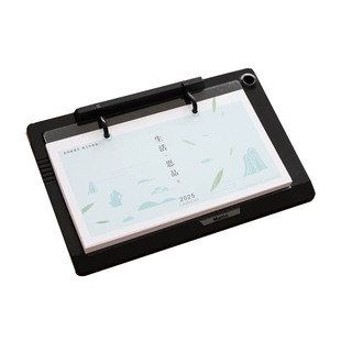 2026年马年韩款简约时尚黑色商务记事备忘周计划本子 上翻DIY周历办公日历台历 定制定做企业台历 插笔小清新