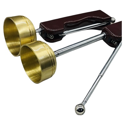 纯铜引磬自动可伸缩引罄铜磬助念