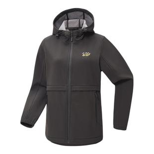 Ozark奥索卡秋冬新品户外软壳衣女连帽防风软壳夹克休闲外套百搭