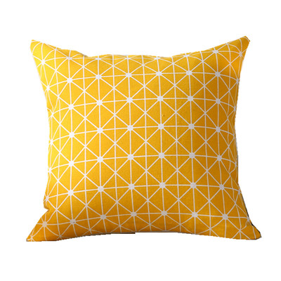 混纺抱枕套简约现代客厅亚麻布