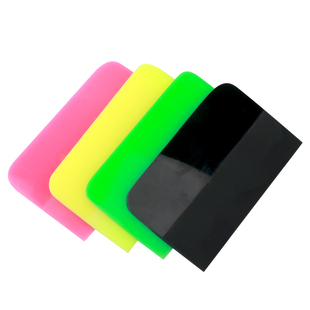 荧光粉TPU隐形车衣牛筋刮板PPF透明膜牛津刮汽车贴膜工具赶水软刮