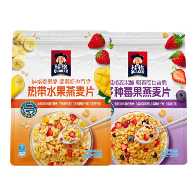 桂格水果麦片坚果谷物冲饮麦果脆
