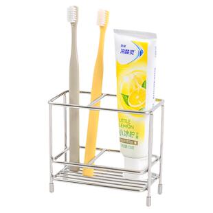 插牙刷架子 304不锈钢放牙刷牙膏收纳架洗漱台电动牙刷置物架台面