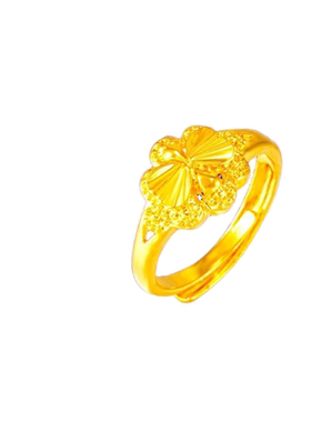 时尚镀金女士开口可调节戒指