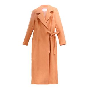 BRANDBYMEI甄选意大利进口初剪小羊毛斜纹西装中长大衣外套秋冬