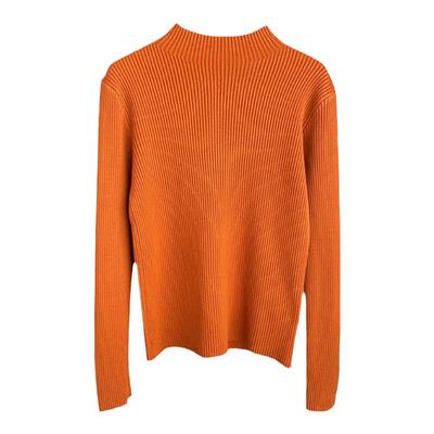 修身内搭半高领设计感针织打底衫