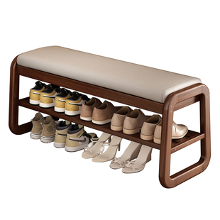 实木换鞋凳门口家用高级感入户小尺寸储物玄关窄小穿鞋凳可坐鞋柜
