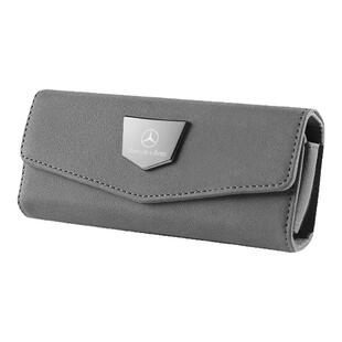 车载眼镜盒汽车用品收纳放太阳眼镜架墨镜夹遮阳板可定制车标