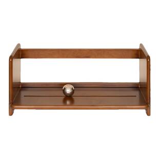 实木小书架桌面书籍收纳架办公室桌面置物架樱桃木实木复古小书柜