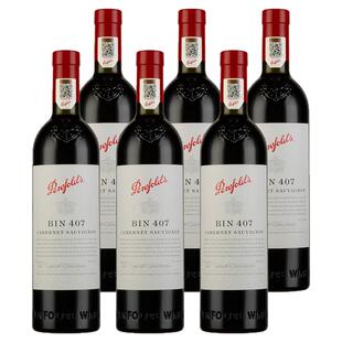 澳洲奔富BIN407赤霞珠干红葡萄酒木塞红酒 Penfolds  行货带防伪
