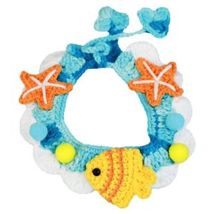 猫咪围脖猫口水巾小猫配饰宠物用品手工针织狗狗围嘴猫猫可爱装饰