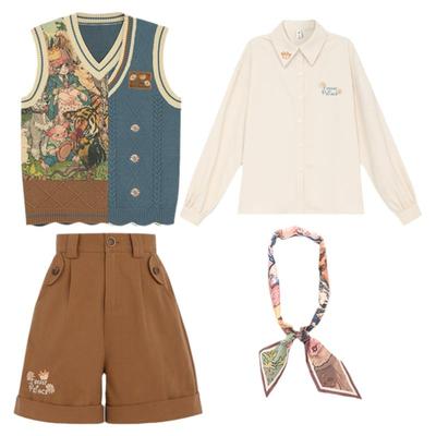 复古风针织马甲背心秋冬叠穿毛衣