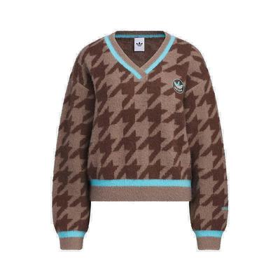 Adidas阿迪达斯三叶草女装2025冬季新款HTTH SWEATER套头衫KC2688