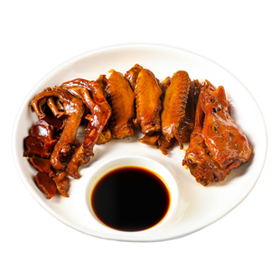 香卤鸭四宝卤菜卤味小吃熟食凉菜卤鸭鸭肫鸭掌卤鸭翅鸭头卤水拼盘