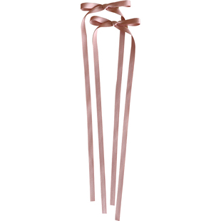 鞠婧祎同款蝴蝶结发夹侧边夹芭蕾风少女法式飘带丝带绑发发饰头饰