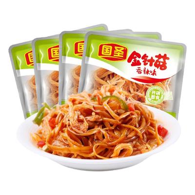 国圣高丽金针菇山椒便携佐餐小菜