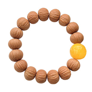 天然全品猴头手串小凤羽土豪串南瓜桩京八棱佛珠念珠文玩男士单圈