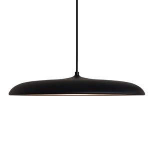 餐厅楼梯间简约黑色薄飞碟现代吊灯创意个性艺术客厅日式吊线灯具