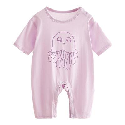 无骨婴儿套头七分袖连体衣