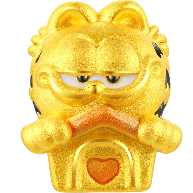 六桂福珠宝黄金加菲猫转运珠
