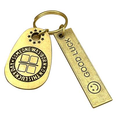 黄铜goodluck好运摩托链潮流潮牌