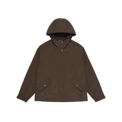 国家地理奥斯丁女款户外通勤休闲运动风连帽纯色百搭拉链款开衫