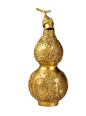 铜葫芦开口家居客厅玄关中式摆件