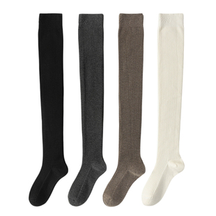 羊毛防寒过膝长筒袜女款防下滑秋冬季保暖高筒袜加长护膝大腿袜