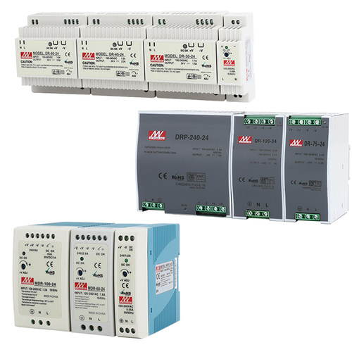 DR导轨式开关电源24v/12v明纬正品mdr edr直流120/240w 10A明伟5A