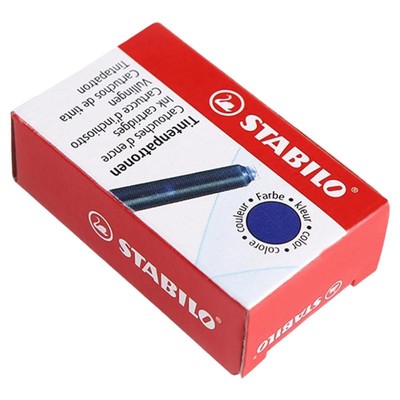 stabilo思笔乐蓝色钢笔墨囊