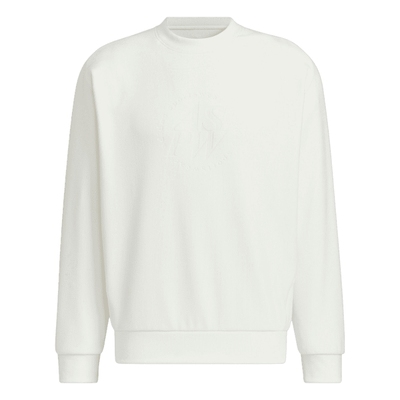 阿迪达斯情侣款宽松丝绒圆领卫衣