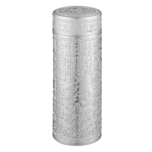 英国Bemega纯银保温杯男款大容量999银内胆泡茶水杯九龙百福杯子