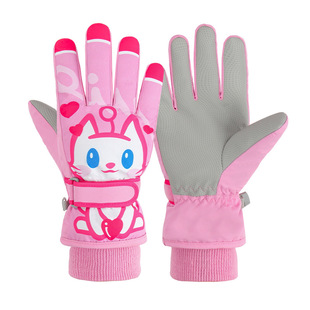 儿童滑雪手套女童玩雪加厚保暖男孩户外骑行打雪仗防风抗寒堆雪人