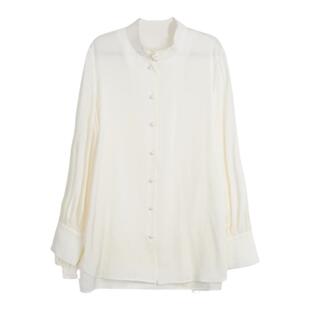 TOFOD 重乔真丝衬衫 桑蚕丝中式美学盘扣长袖衬衣