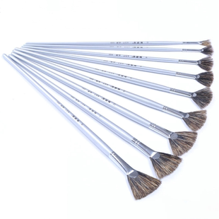 榭得堂高硬度野猪鬃毛扇形笔油画笔880油画笔丙烯画笔水粉画笔