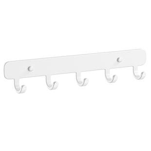 免打孔一体式挂钩白色壁挂收纳置物架墙壁墙上挂衣钩衣服挂架粘钩