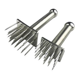不锈钢扎肉针插针猪皮叉松肉器扣肉针烧鸡肉插孔卤肉工具猪肉针