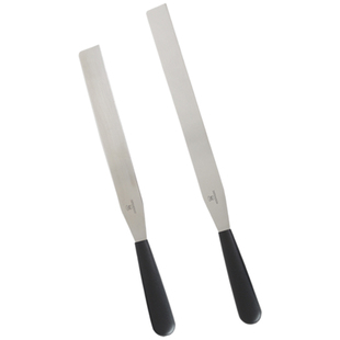 三能蛋糕奶油裱花抹刀直角带刻度不锈钢抹平刀刮刀脱模刀吻刀8寸