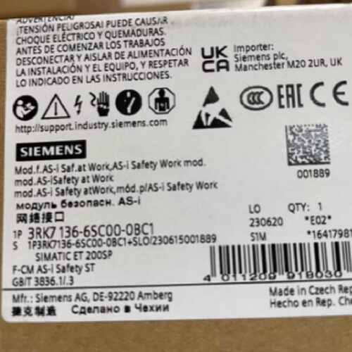 议价3RK7136-6SC00-0BC1西门子F-CM AS-i通信模块3RK7136-6SCOO-O