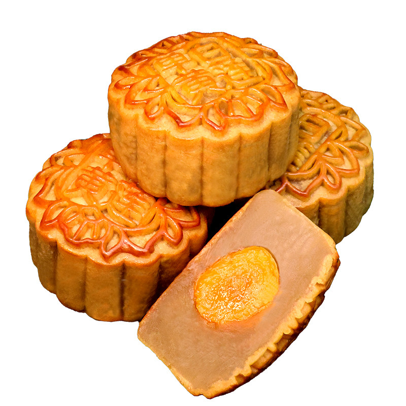 广宁古供单黄白莲蓉月饼传统广式蛋黄咸甜月饼广东供销社月饼手信