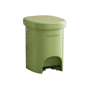 舍里轻奢家用厨房垃圾收纳桶卫生间厕所纸篓大容量踩踏带盖垃圾桶
