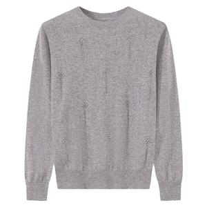 King Deer/鹿王100%纯羊绒新款女士圆领变化组织套头衫新款