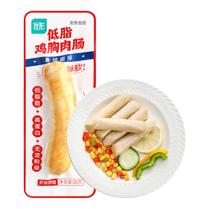 【满10件包邮】优形鸡胸肉高蛋白鸡肉零食解馋饱腹代餐减0肥脂餐