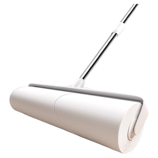 粘毛器滚筒长杆滚刷替换大黏沾床上扫地板灰尘吸头发神器可撕式纸